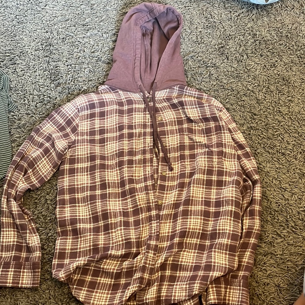 American Eagle Button Up Hoodie